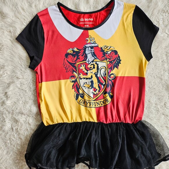 Harry Potter Gryffindor Ravenclaw Cosplay T-Shirt Dress w/ Tutu Girl Size: 18-2 - Picture 2 of 7